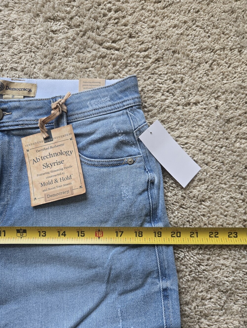 Democracy Ab Technology Skyrise Barrel Leg Jeans Womens 6 - Picture 13 of 13